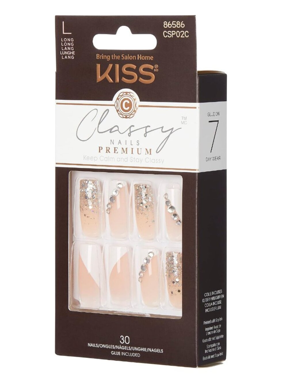 Kiss Classy Premium Long Length Press On Nails